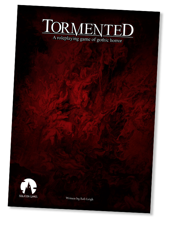 An image of the Tormented RPG rulebook